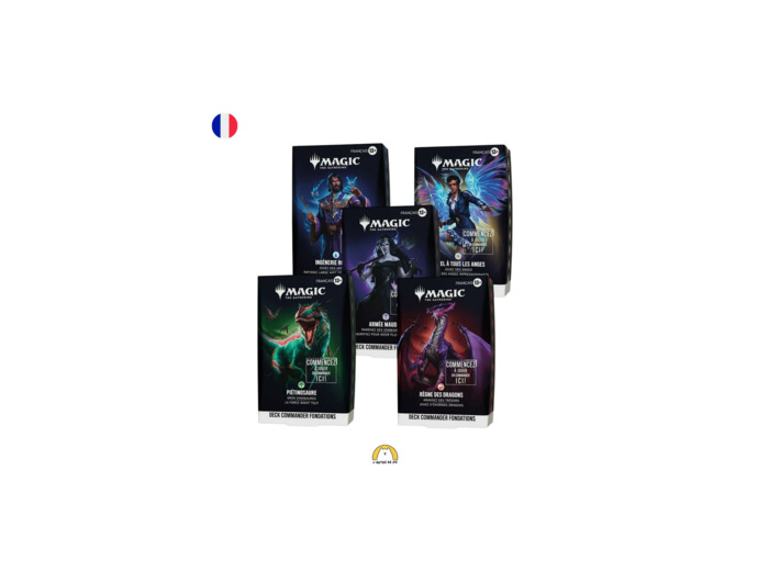 Deck Commander Fondations de Magic: The Gathering - Piétinosaure | Deck de 100 Cartes + Accessoires (Version Anglaise