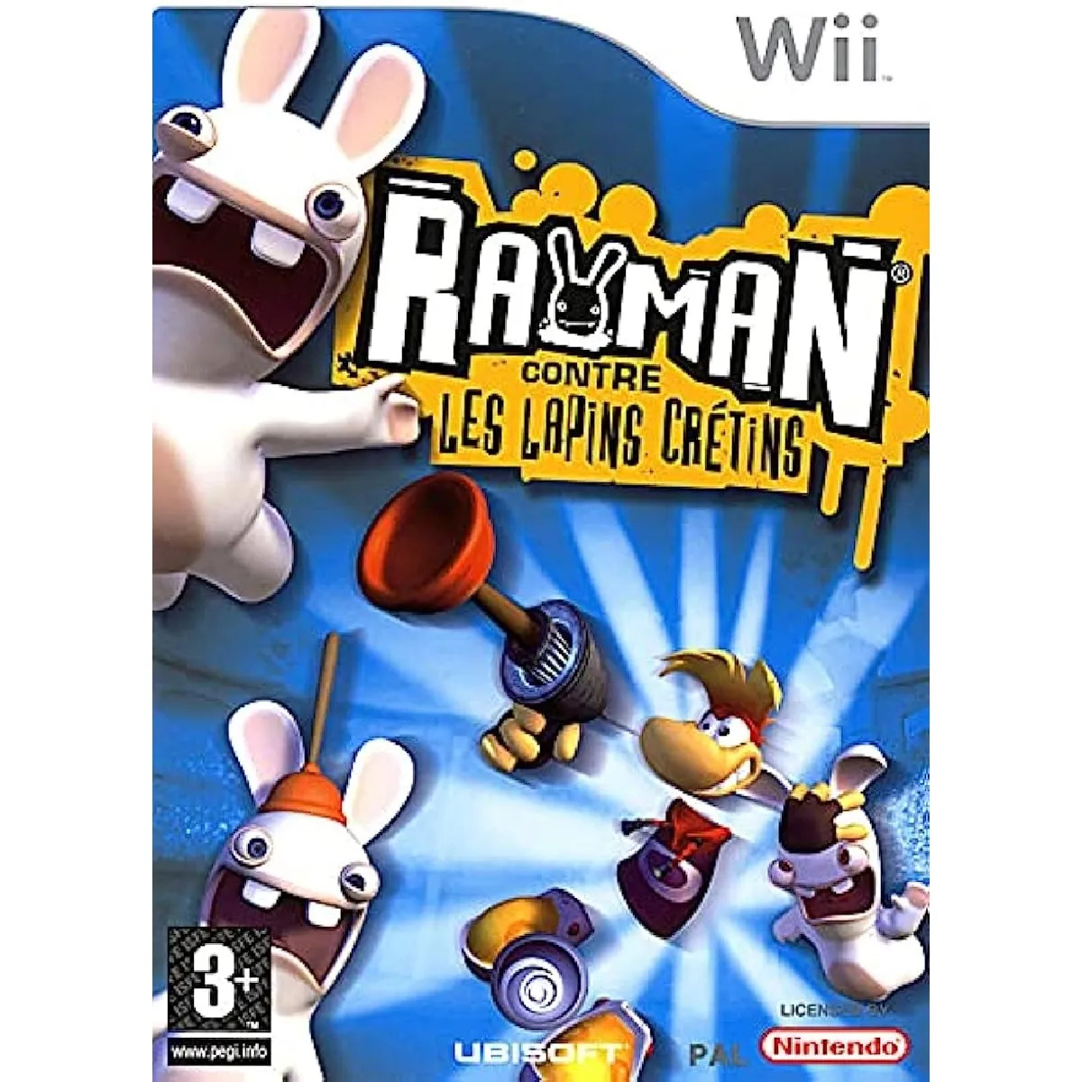 Jeu Wii Rayman contre les Lapins Crétins + The Lapins Crétins : Retour vers le Passé