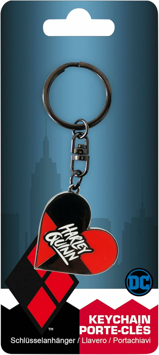 DC COMICS Porte-clés Coeur Harley Quinn