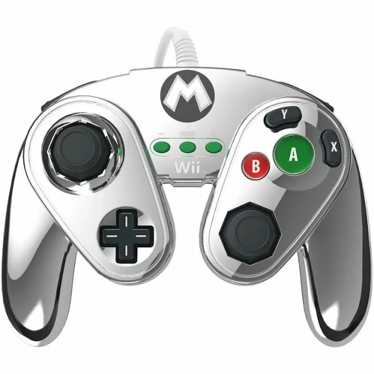Manette fight pad pdp pour wii u - édition limitée Mario métal