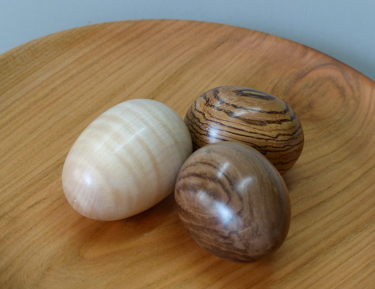 Oeufs En Bois Tournés