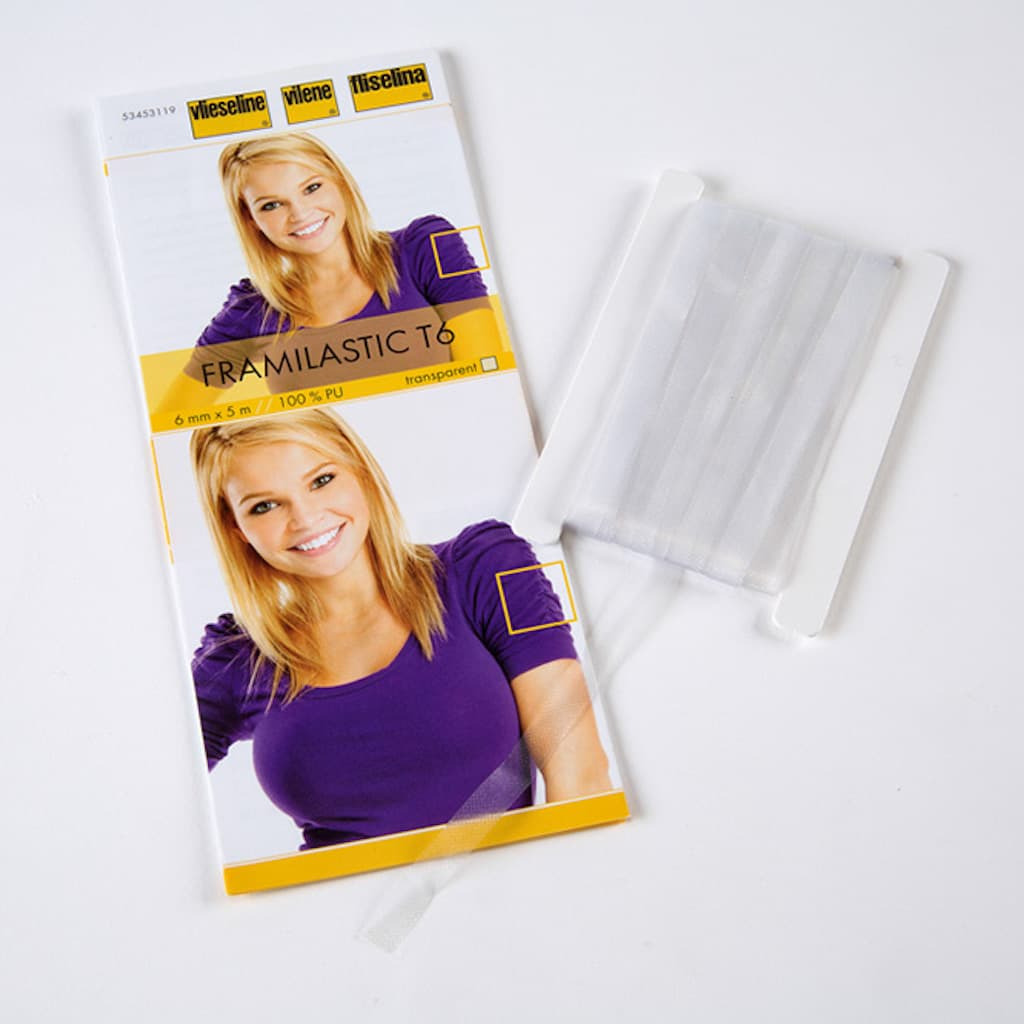 Vlieseline - Bande Transparente Framilastic T6 pour Volants et Fronces (6 mm x 5 m)