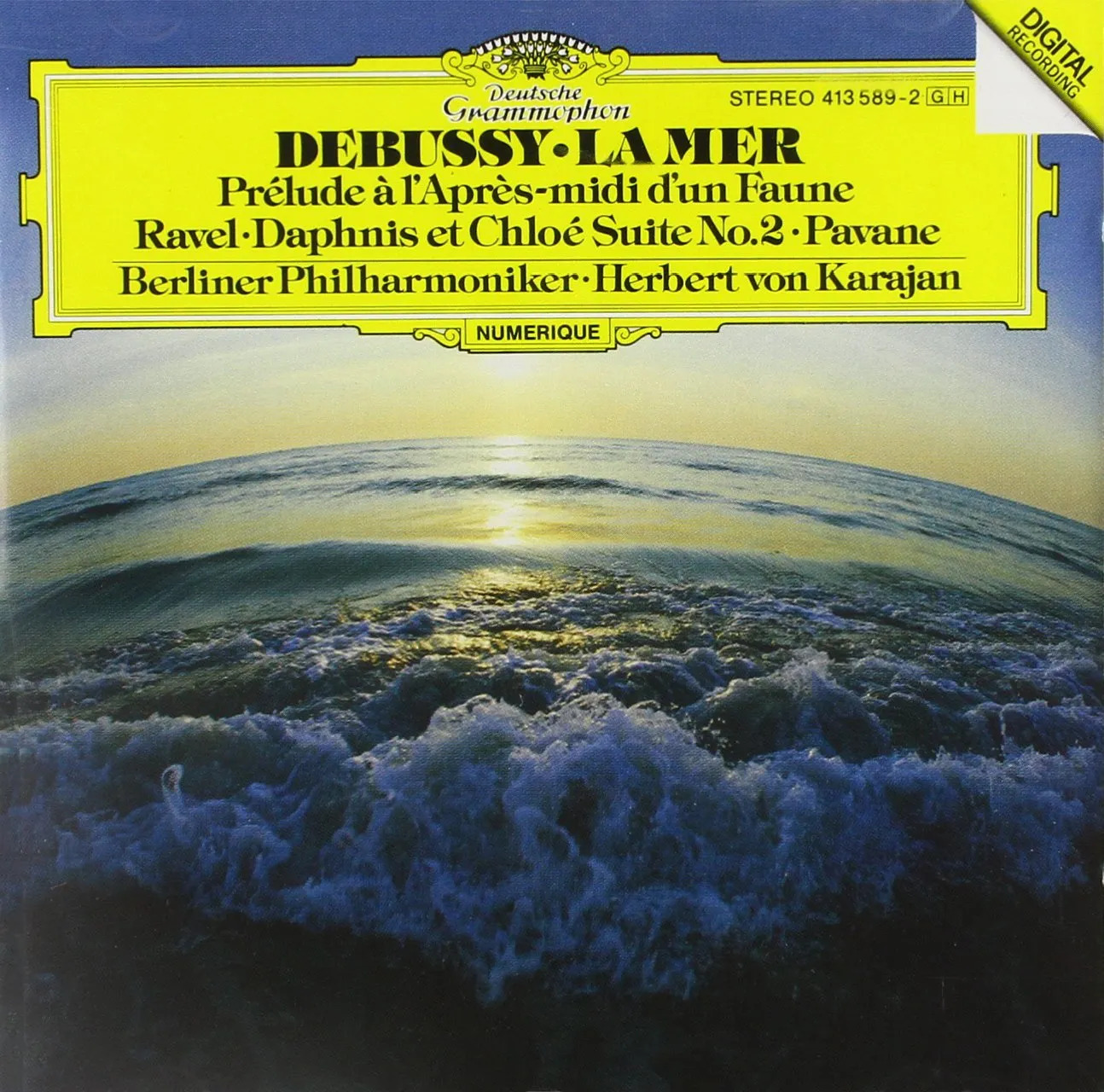 Cd Claude Debussy - La Mer - Prélude À L'Après - midi D'Un Faune - Daphnis Et Chloé Suite No.2 - Pavane (1986)