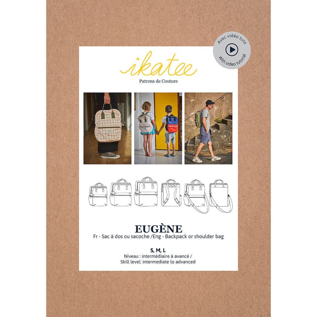 Ikatee – Patron Sac à Dos et Sacoche "Eugene"