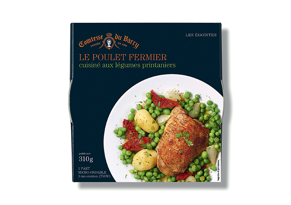 Poulet fermier cuisiné aux légumes printaniers 310g comtesse du barry