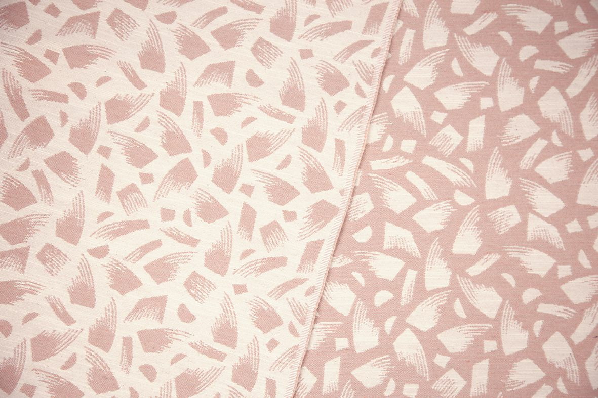 Studio Walkie Talkie - Tissu Jacquard "Granite Poudre" de Coton Mélangé