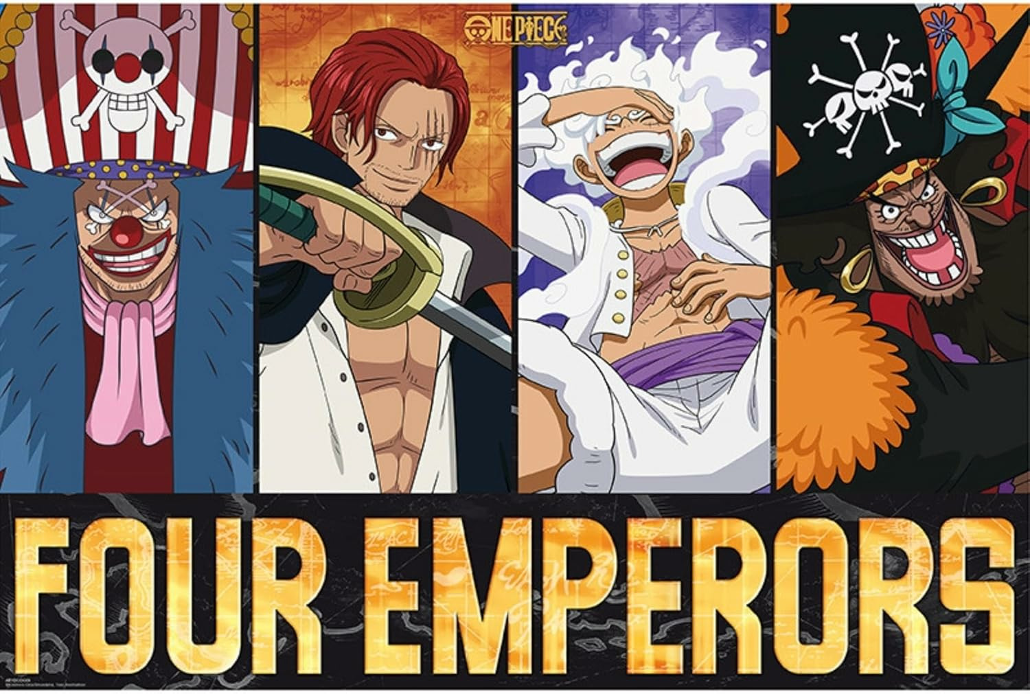 [POSTER] ONE PIECE - Poster Maxi 91,5x61 - Les Quatres Empereurs