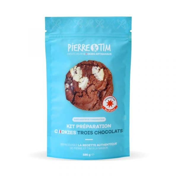 Kit préparation cookies trois chocolats