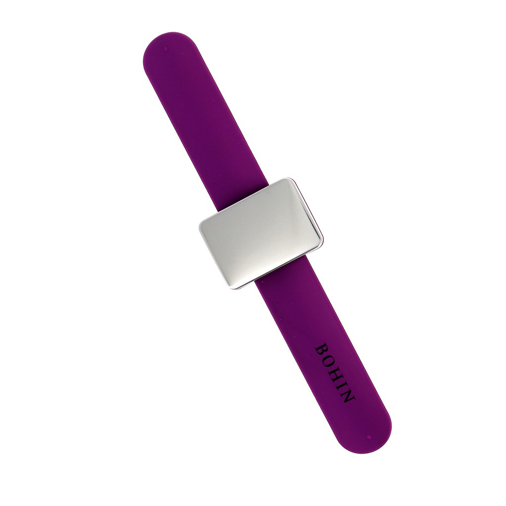 Bohin - Bracelet Aimanté Porte-épingles Violet