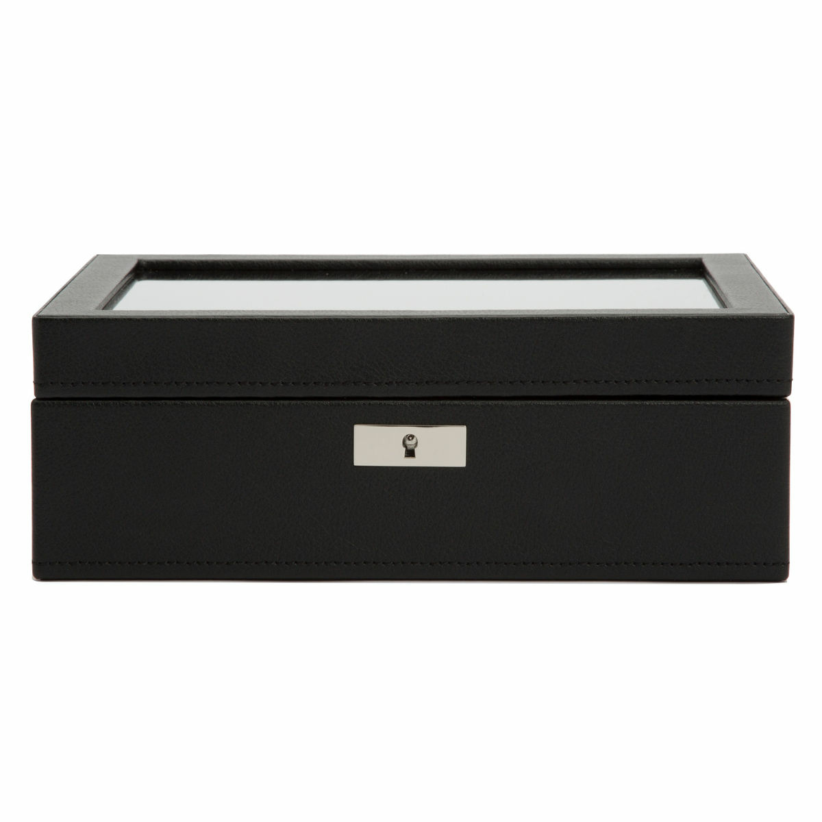 Boîte de rangement pour 8 montres Wolf 1834 Roadster en cuir vegan noir