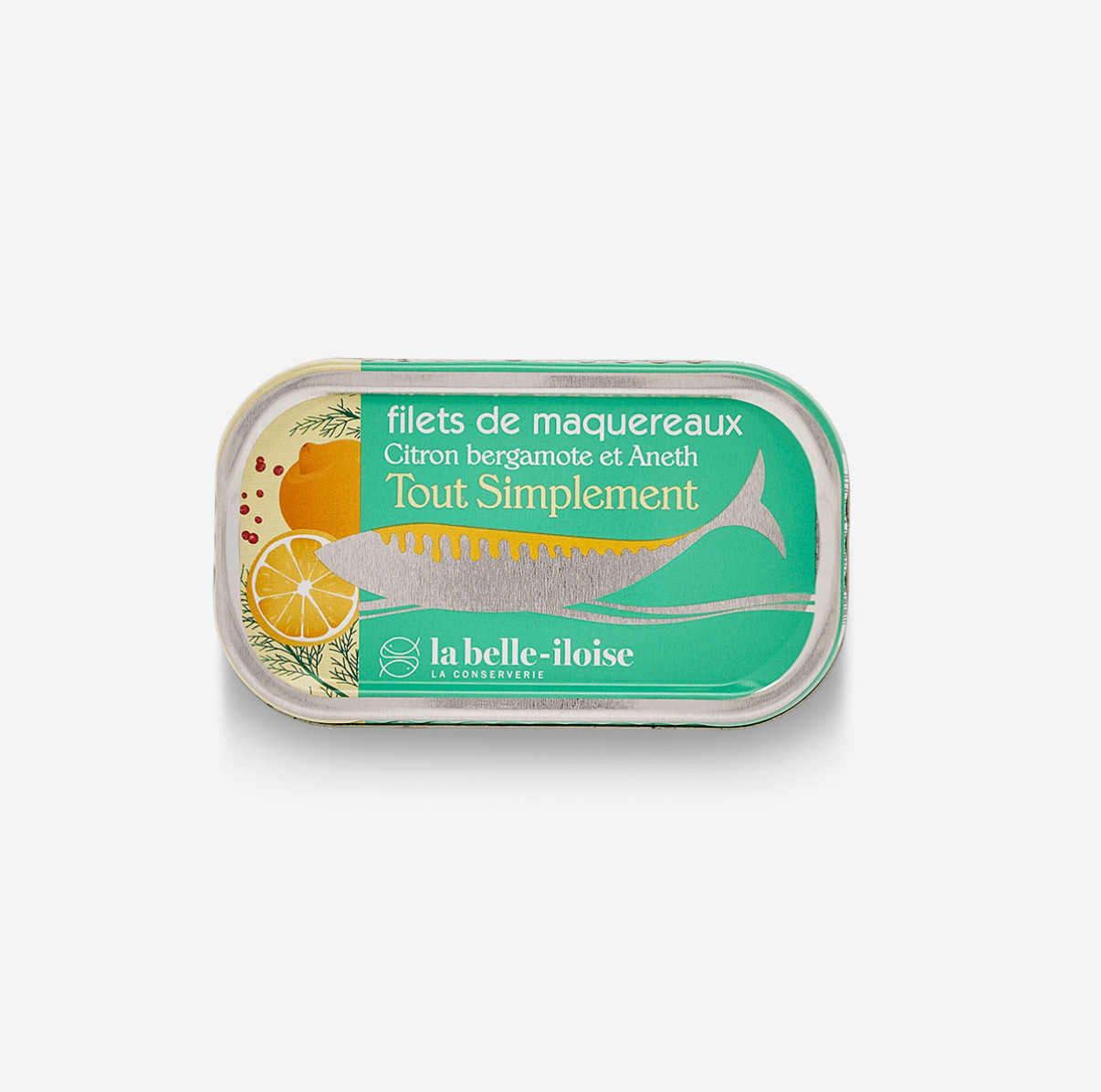 Filets de Maquereaux "tout simplement" au citron, bergamote et aneth 118g