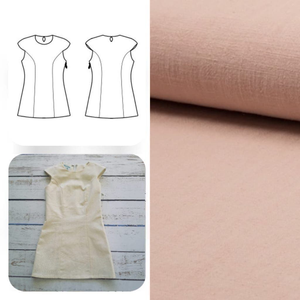 Christine Charles – Kit Couture Robe Yselda Uni Couleur Rose Saumon