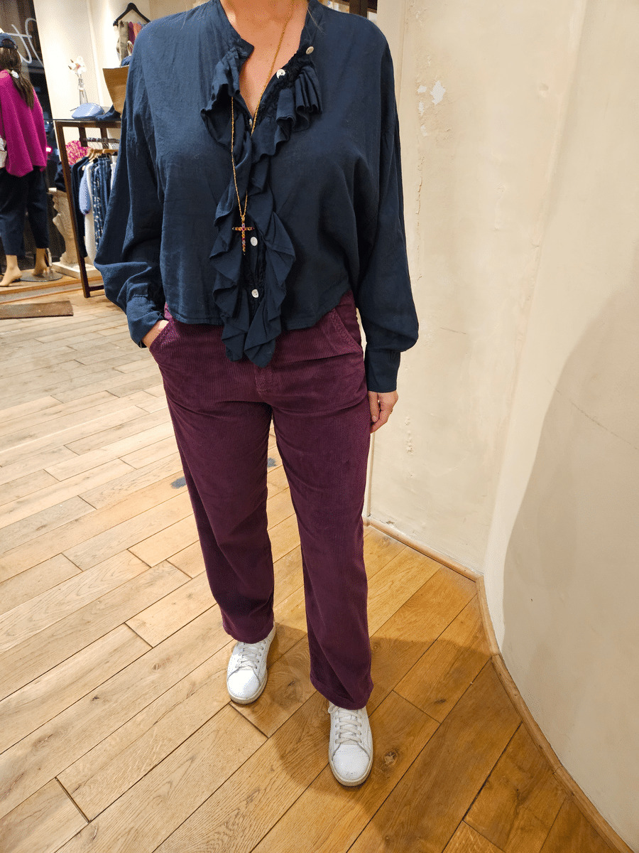 Chemisier froufrou otalia