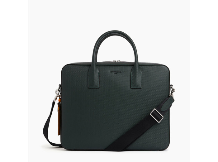 Porte documents 14" Emile en cuir signature T