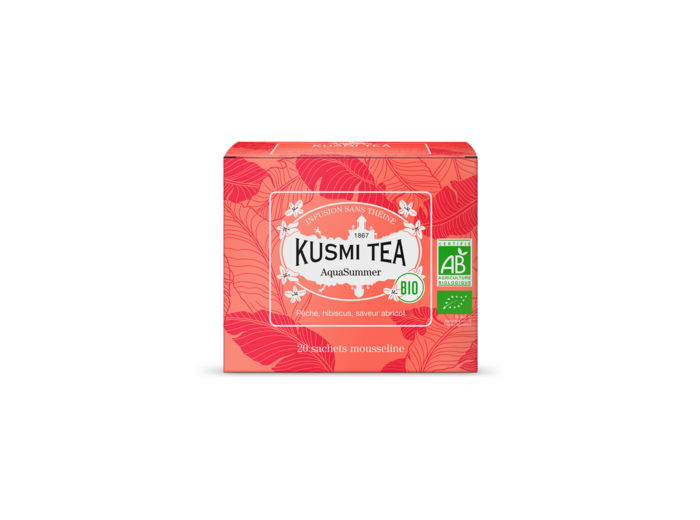 Infusions & Déthéinés AquaSummer Bio - Etui 20 sachets mousseline - 40gr