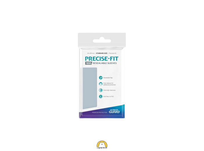 Sleeves Precise-Fit x100 (Resealable) taille standard