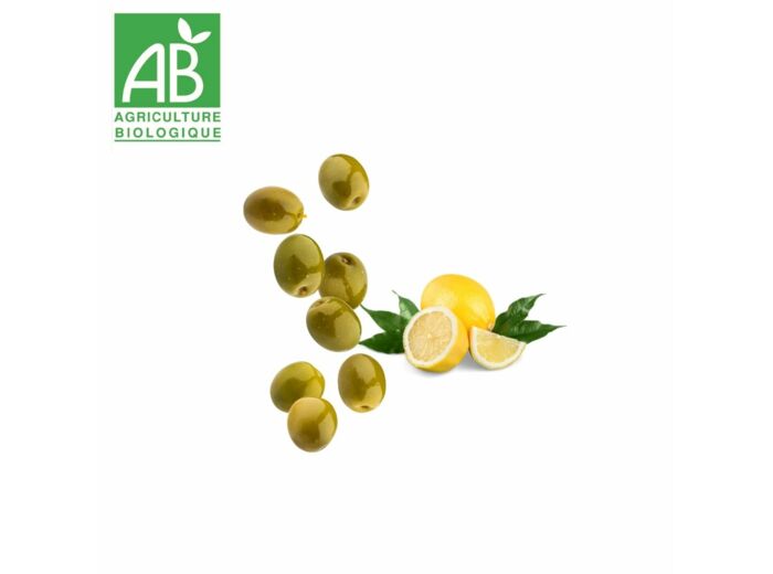 Olives vertes citron basilic - 100g