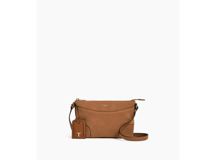 Petit sac bandoulière Romy en cuir nubuck grainé