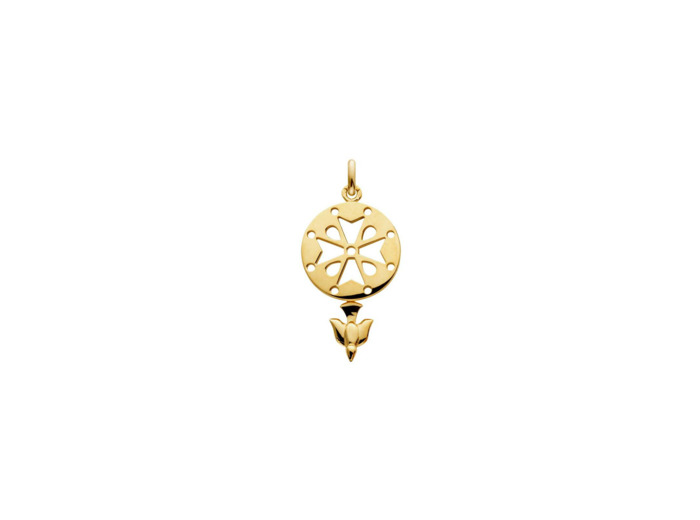 Pendentif Arthus Bertrand Croix en or jaune
