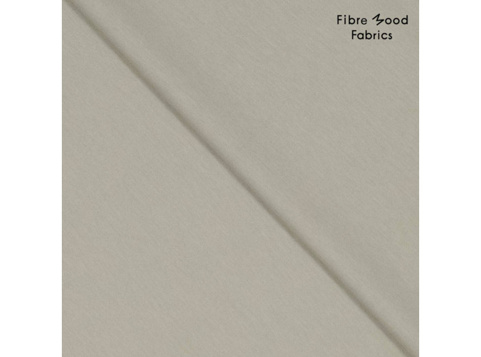Fibre Mood - Tissu Jersey Interlock en Viscose Mélangé "Carly" Uni Couleur Sable