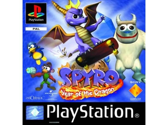 Jeu PS1 Spyro - l'annee du dragon