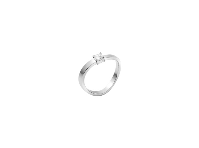 Bague Murat Seine en argent rhodié et oxyde de zirconium