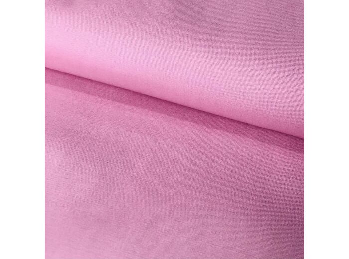 Sélection Coup de coudre - Tissu Popeline de Coton Stretch Uni Couleur Rose Bonbon