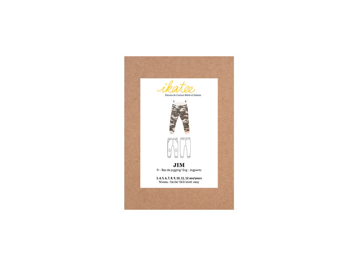 Ikatee – Patron Enfant Pantalon / Jogging "Jim" de 3 à 12 ans