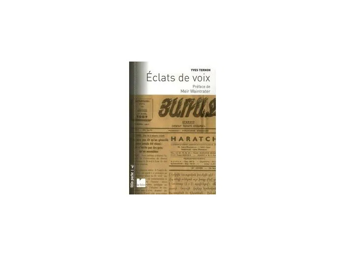 Livre Eclats de voix - Recueil de textes, 1974 - 2005