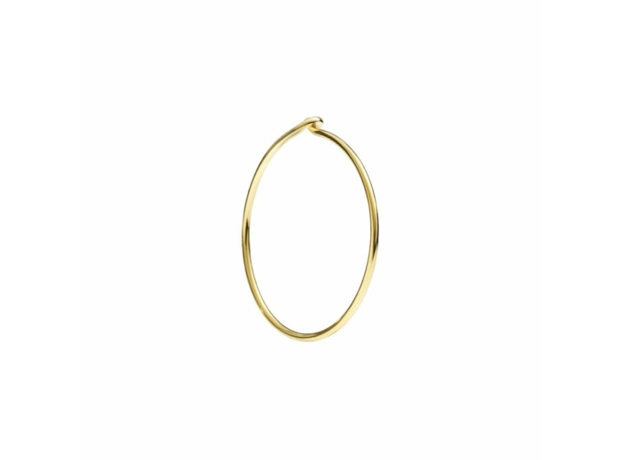Mono Boucle d'oreille Dodo Créole grande en or jaune