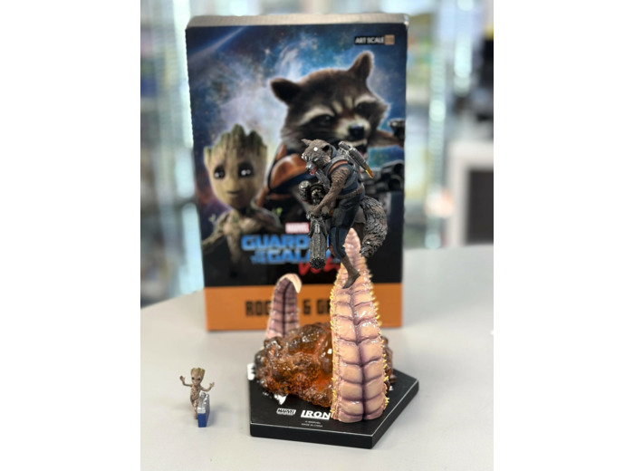 Les Gardiens de la Galaxie Vol. 2 statuette Battle Diorama Series 1/10 Rocket & Groot 17 cm - Iron Studios IS30075