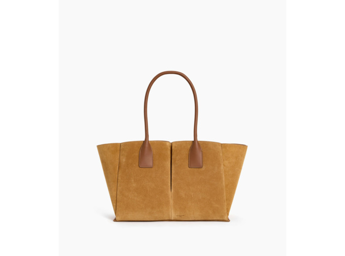 Grand sac cabas Elena en refente de velours