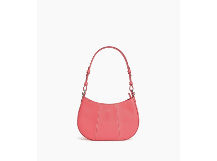 Petit sac demi-lune Juliette en cuir grainé