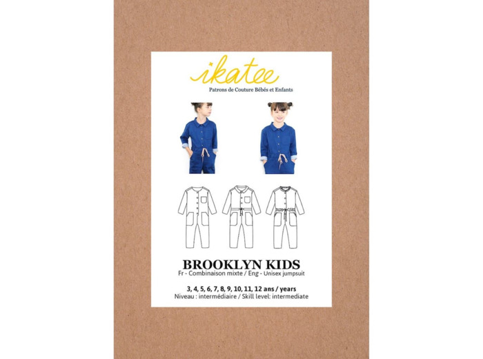 Ikatee – Patron Enfant Combinaison Mixte "Brooklyn Kids" de 3 à 12 ans