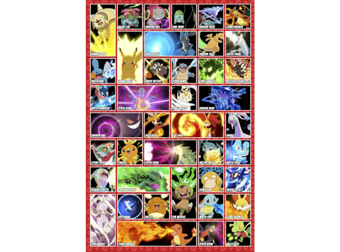 Pokemon officielle pour enfants/enfants SE Déplace Maxi poster