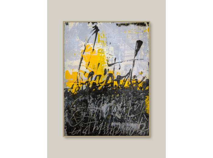 « Rumeur d’encre #2 » - Acrylique sur toile - 16x22 cm