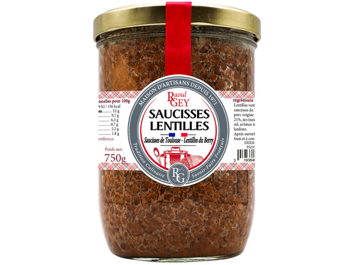 Saucisses Lentilles