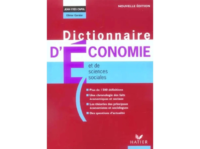 Livre Dictionnaire d'économie et de sciences sociales