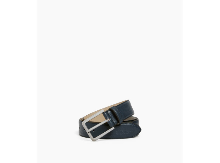 Ceinture homme avec boucle rectangle en cuir grainé