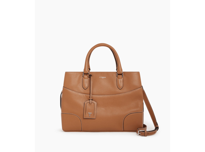 Grand sac à main Romy en cuir grainé