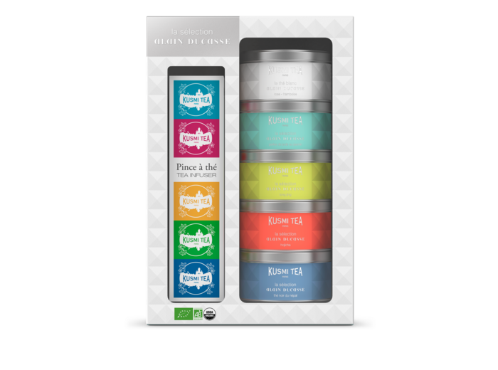 Coffrets & Assortiments Sélection ALAIN DUCASSE Bio - Coffret 5 miniatures + pince à thé - 90g