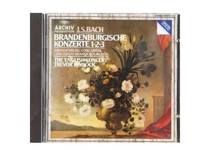 Cd Bach* The English Concert*, Trevor Pinnock Brandenburgische Konzerte 1-2-3