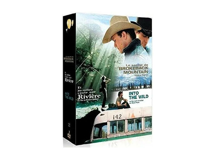 Dvd Into the Wild + Le secret de Brokeback Mountain + Et au milieu coule une rivière