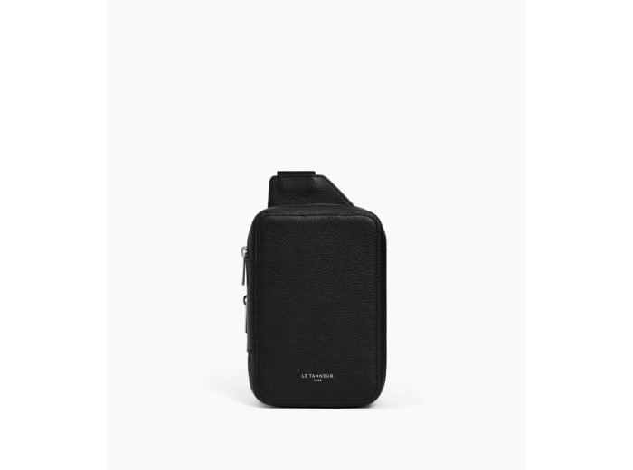 Sacoche sling Emile en cuir grainé