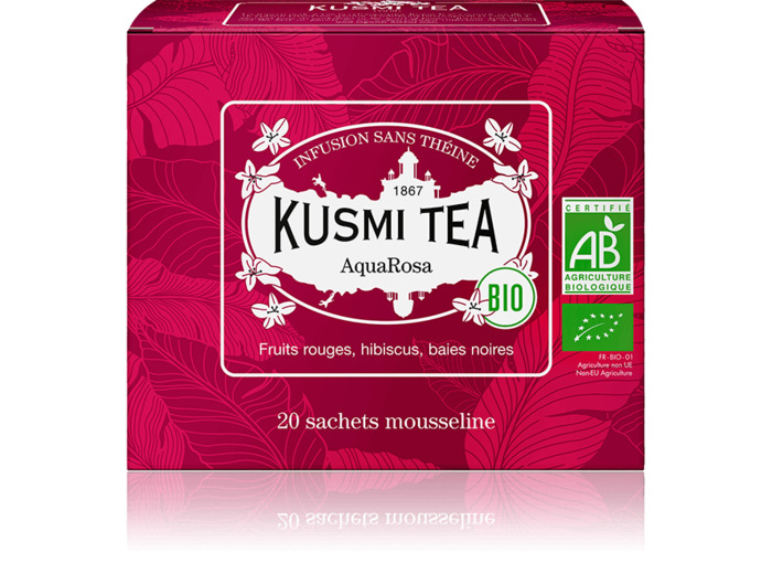 Infusions & Déthéinés AquaRosa Bio - Etui 20 sachets mousseline - 40g