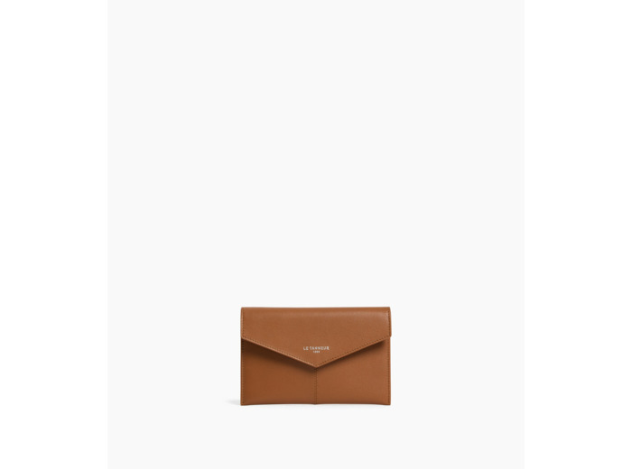 Pochette enveloppe moyen modèle Paulette en cuir lisse