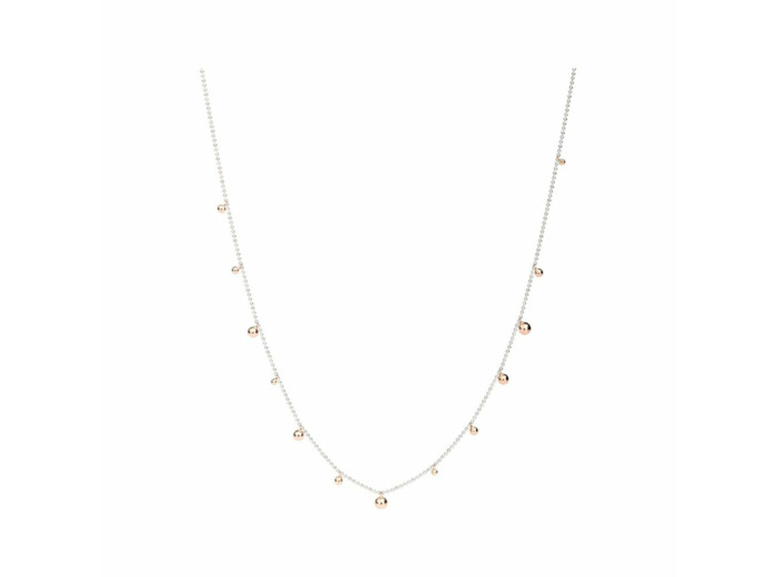 Collier DoDo Bollicine en or rose et argent