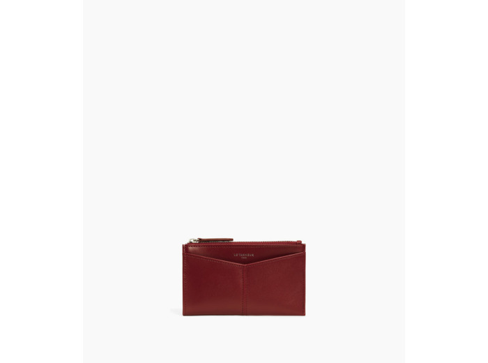Étui clés zippé Charlotte en cuir lisse