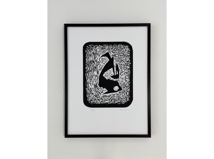 Gravure sur papier - Linogravure