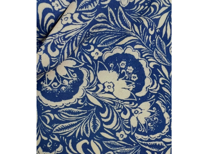 Singulière par Cousette - Tissu Viscose Imprimé "Maarinsky" Azur